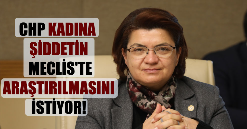 CHP kadına şiddetin Meclis’te araştırılmasını istiyor!