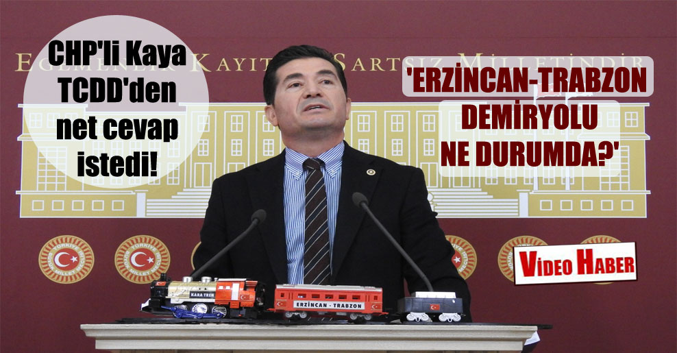 CHP’li Kaya TCDD’den net cevap istedi! ‘Erzincan-Trabzon demiryolu ne durumda?’