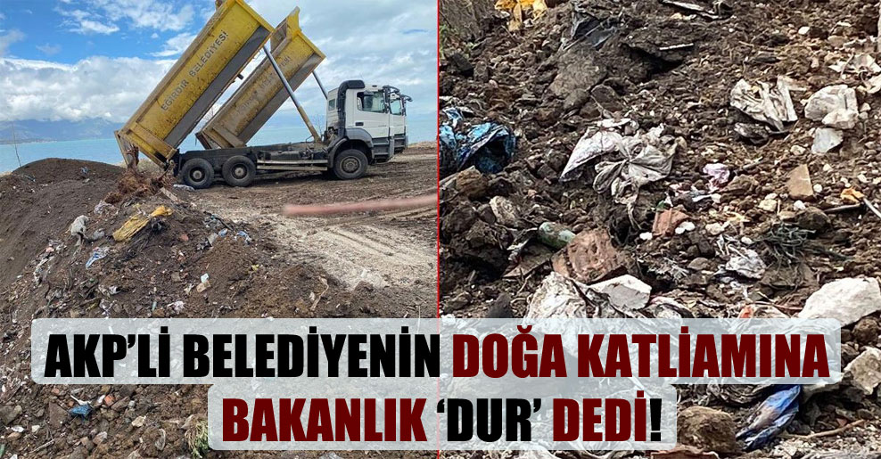 AKP’li belediyenin doğa katliamına bakanlık ‘dur’ dedi!