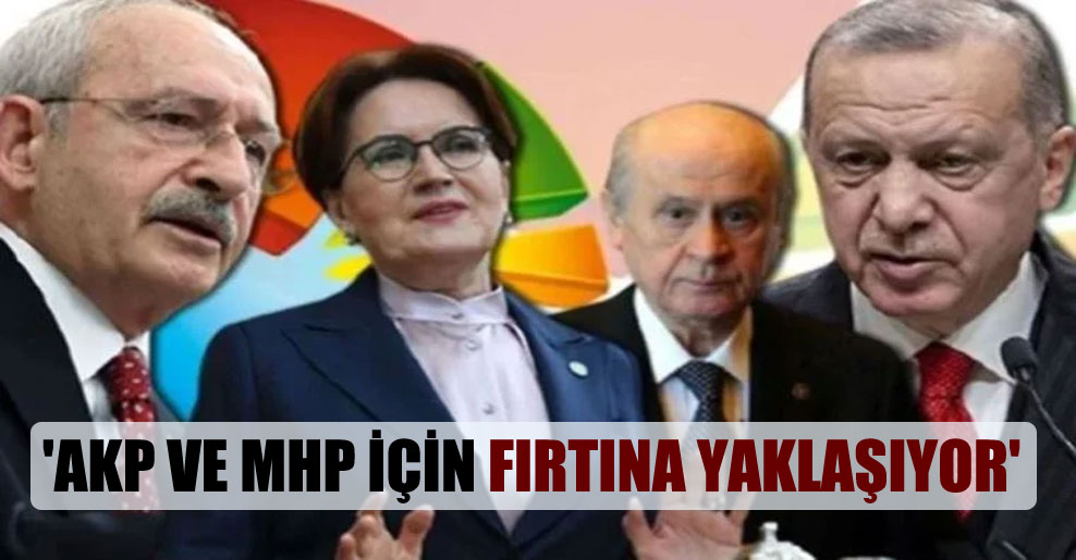 ‘AKP ve MHP için fırtına yaklaşıyor’