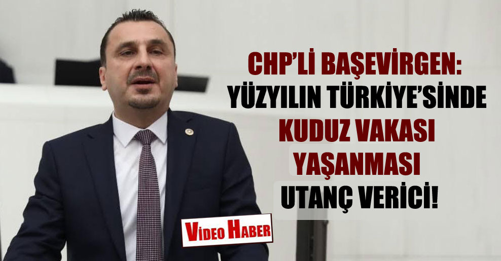 CHP’li Başevirgen: Yüzyılın Türkiye’sinde kuduz vakası yaşanması utanç verici!