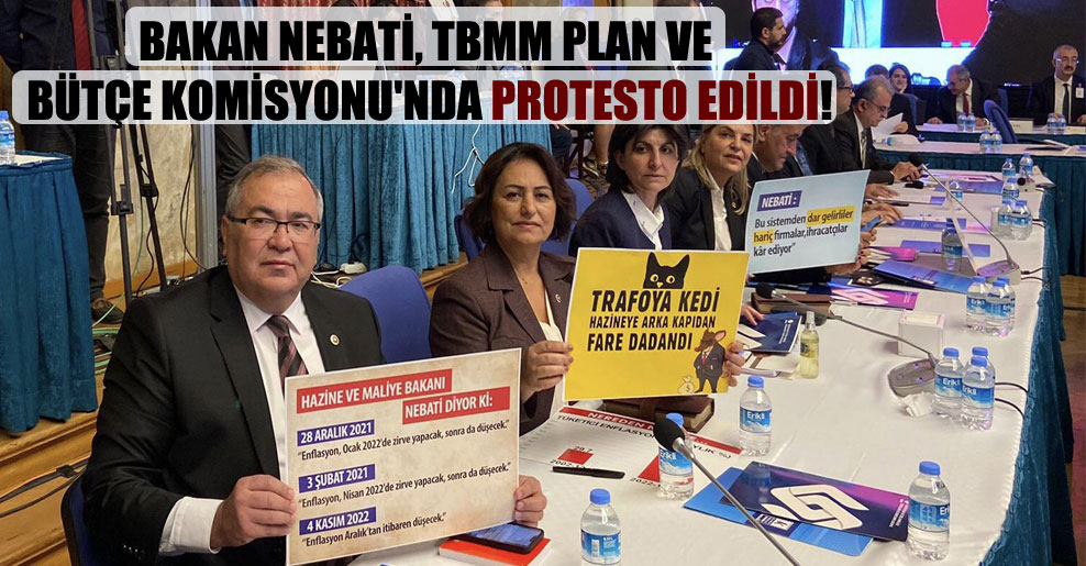 Bakan Nebati, TBMM Plan ve Bütçe Komisyonu’nda protesto edildi!