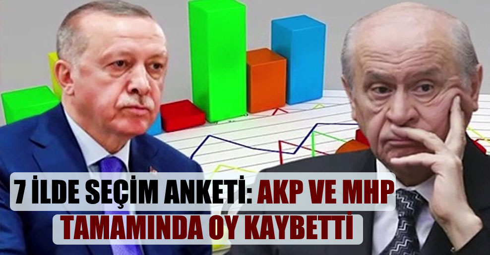 7 ilde seçim anketi: AKP ve MHP tamamında oy kaybetti