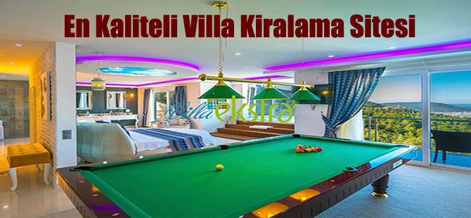 En Kaliteli Villa Kiralama Sitesi