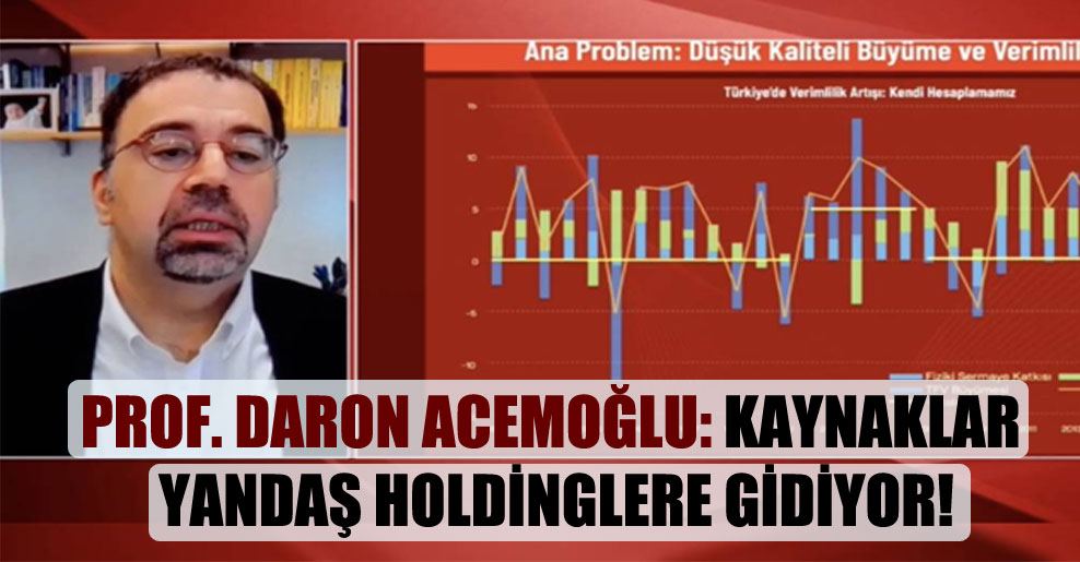 Prof. Daron Acemoğlu: Kaynaklar yandaş holdinglere gidiyor!