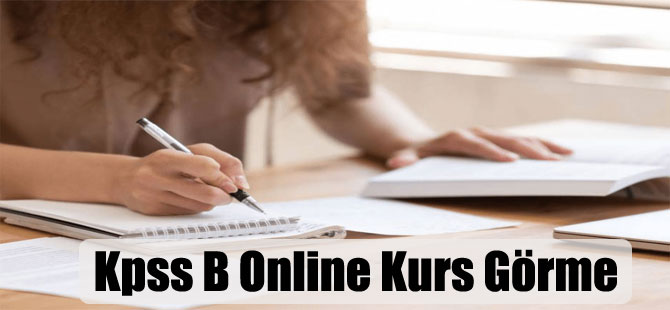 Kpss B Online Kurs Görme