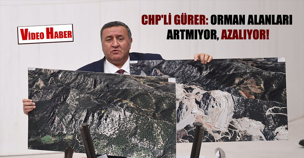 CHP’li Gürer: Orman alanları artmıyor, azalıyor!