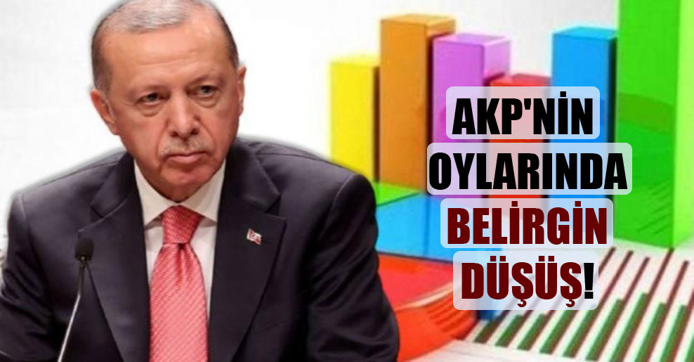 AKP’nin oylarında belirgin düşüş!