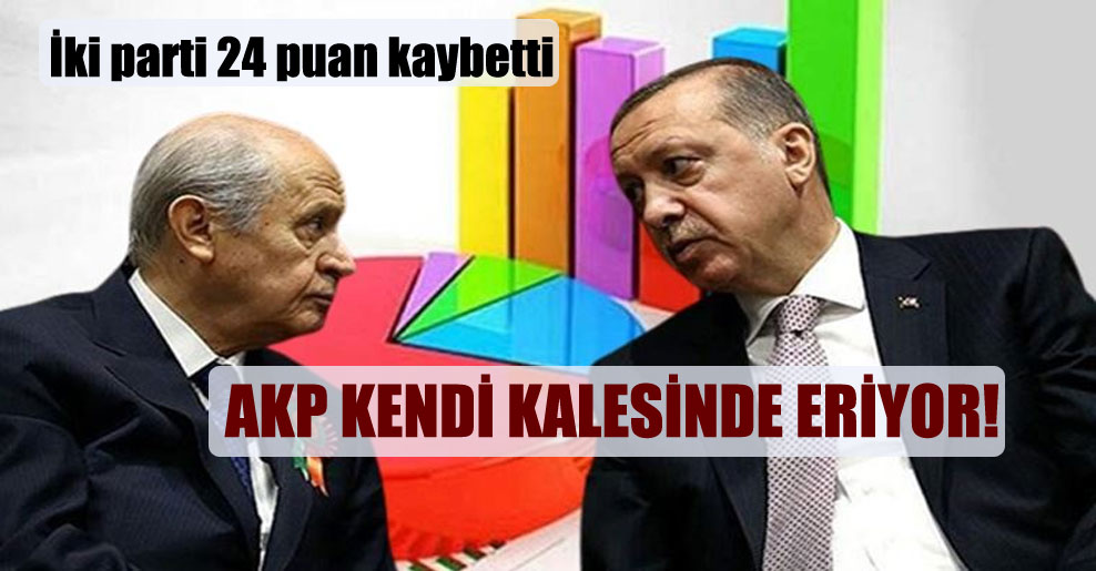 AKP kendi kalesinde eriyor!