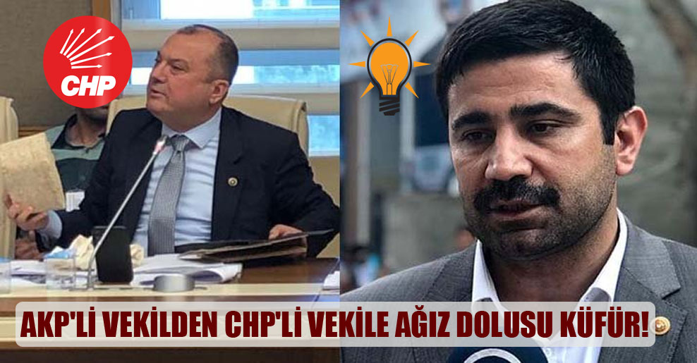 AKP’li vekilden CHP’li vekile ağız dolusu küfür!