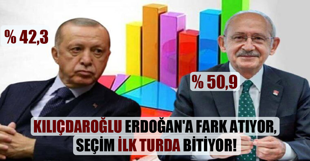 Kılıçdaroğlu Erdoğan’a fark atıyor, seçim ilk turda bitiyor!