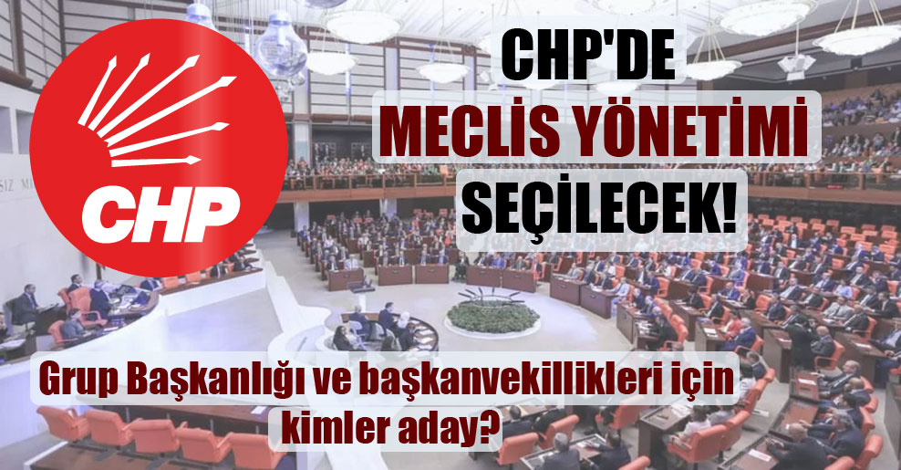 CHP’de Meclis yönetimi seçilecek!