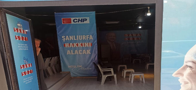CHP’nin Şanlıurfa ofisine saldırı!