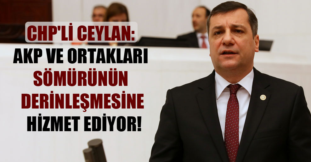 CHP’li Ceylan: AKP ve ortakları sömürünün derinleşmesine hizmet ediyor!