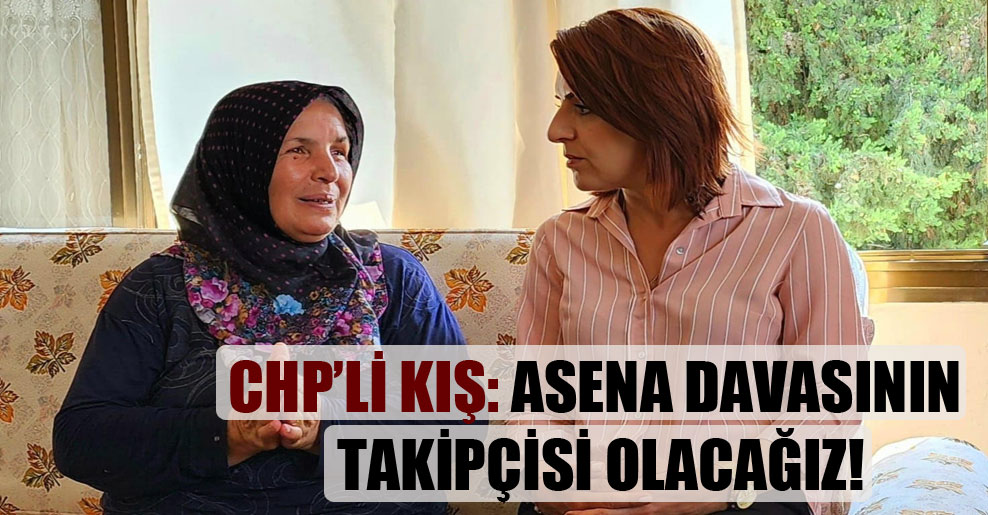 CHP’li Kış: Asena davasının takipçisi olacağız!