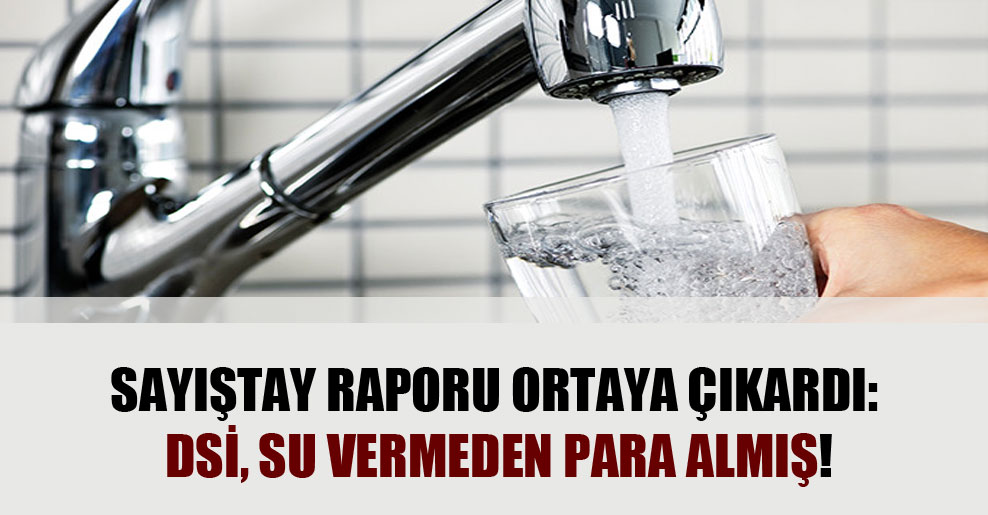 Sayıştay raporu ortaya çıkardı: DSİ, su vermeden para almış!