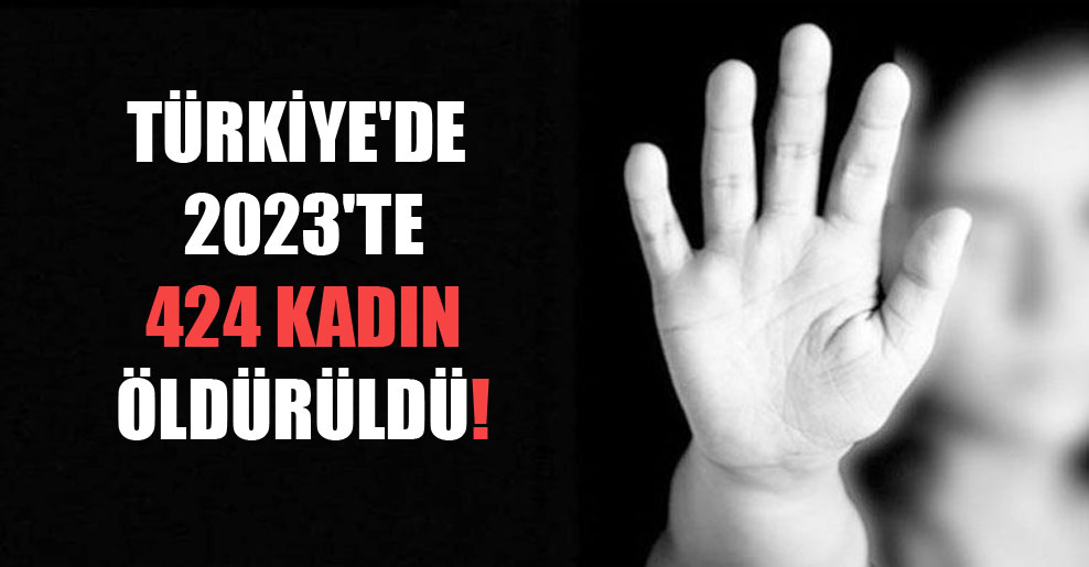 Türkiye’de 2023’te 424 kadın öldürüldü!