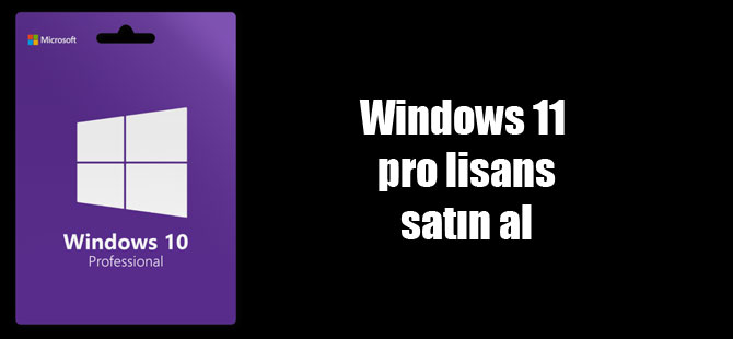 Windows 11 pro lisans satın al