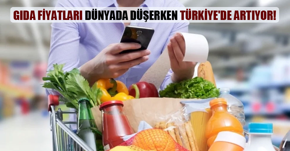 Gıda fiyatları dünyada düşerken Türkiye’de artıyor!