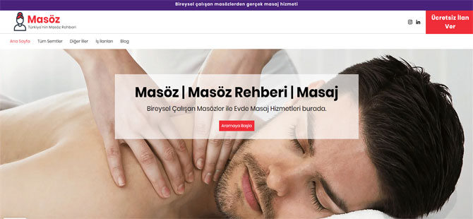 En iyi masaj siteleri: Masoz.net