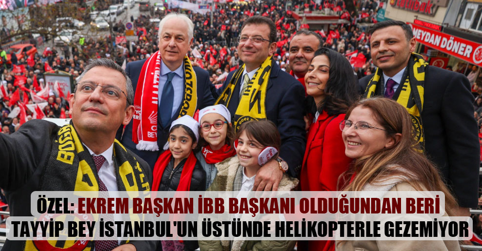 Özel: Ekrem Başkan İBB Başkanı olduğundan beri Tayyip Bey İstanbul’un üstünde helikopterle gezemiyor