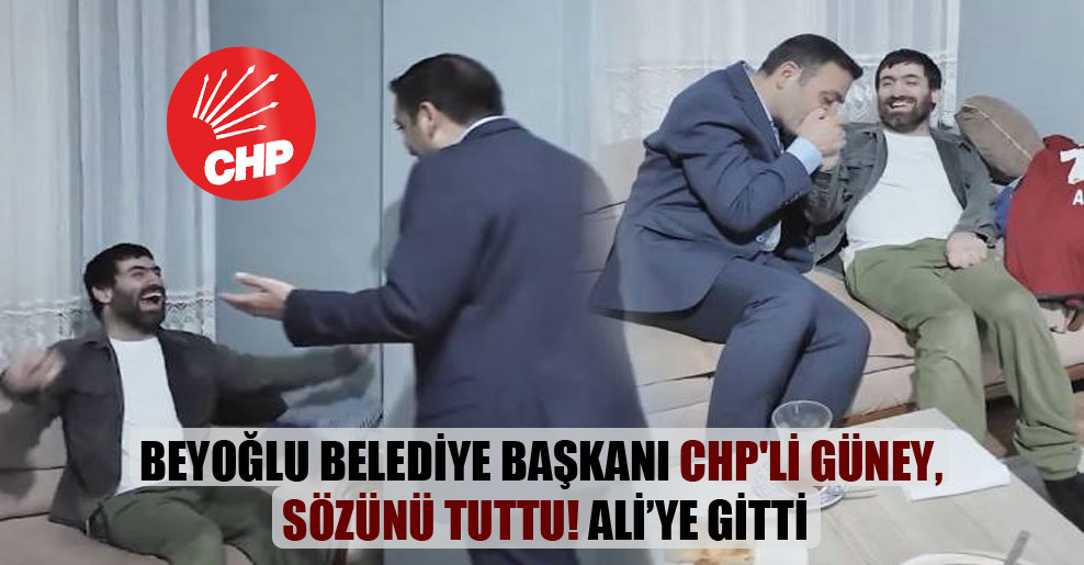 Beyoğlu belediye başkanı CHP’li Güney sözünü tuttu! Ali’ye gitti