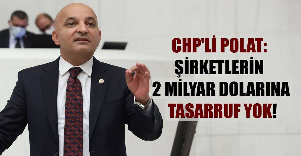 CHP’li Polat: Şirketlerin 2 milyar dolarına tasarruf yok!