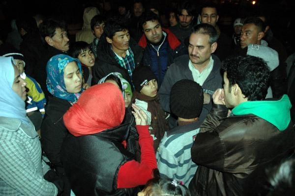 Afganlı sığınmacılardan eylem