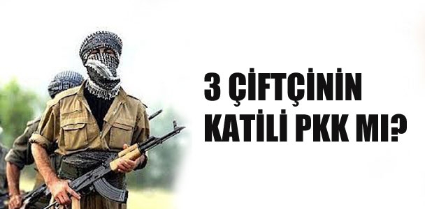 3 çiftçinin katili PKK mı?
