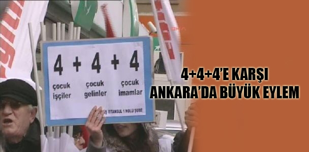 4+4+4'e karşı Ankara'da büyük eylem