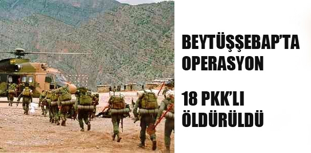 18 PKK'lı öldürüldü