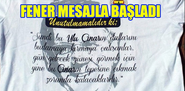 Fenerbahçe'den 'mesajlı' başlangıç