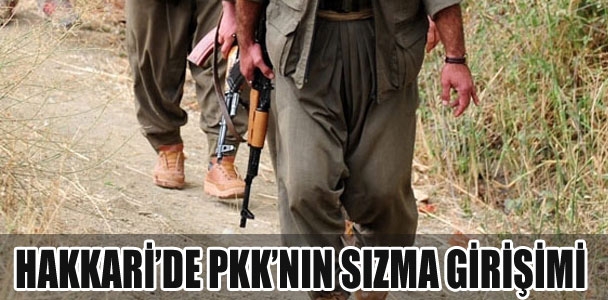 Hakkari'de PKK'nın sızma girişimi önlendi