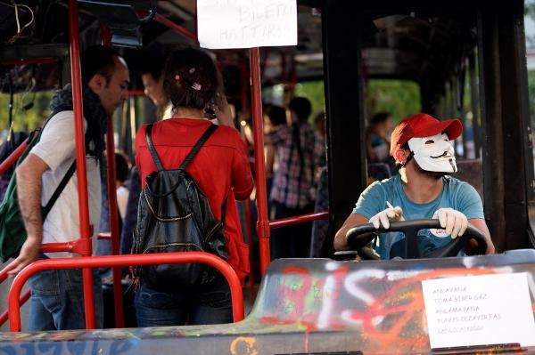 Taksim Gezi Parkı'ndan kareler