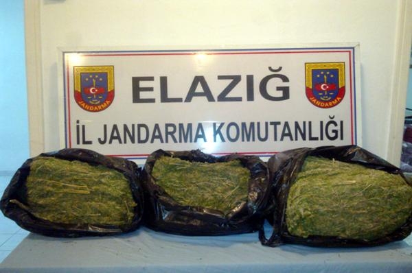 Elazığ'da jandarmadan uyuşturucu operasyonu