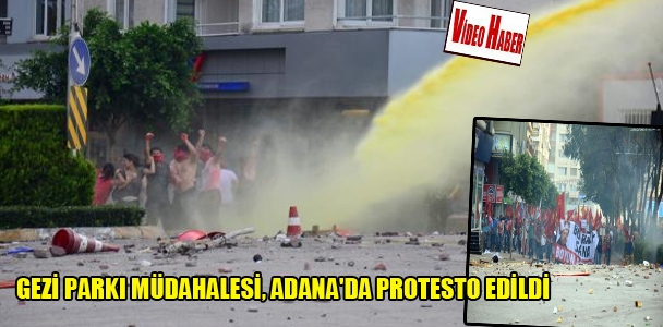 Gezi Parkı müdahalesi, Adana'da protesto edildi