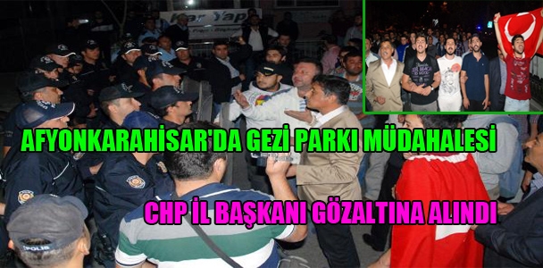 Afyonkarahisar'da Gezi Parkı müdahalesi