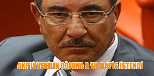 AKP'li vekilin oğluna 9 yıl hapis istendi