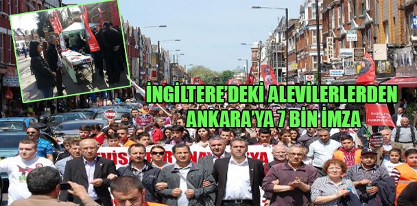 İngiltere'deki Alevilerden Ankara'ya 7 bin imza