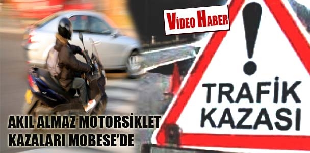 Akıl almaz motorsiklet kazaları MOBESE'de