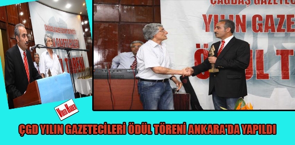 Çgd Yılın Gazetecileri Ödül Töreni Ankara'da Yapıldı