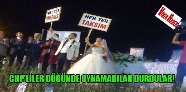 Düğünde Gezi Parkı direnişi desteği
