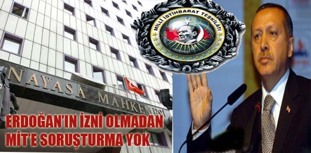 Erdoğan'ın izni olmadan MİT'e soruşturma yok