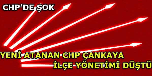 Yeni Atanan CHP Çankaya İlçe Yönetimi Düştü