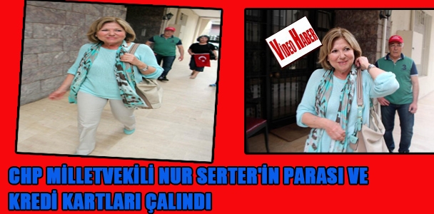 CHP Milletvekili Nur Serter'in parası ve kredi kartları çalındı