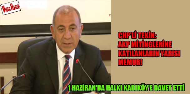 CHP'li Tekin: AKP mitinglerine katılanların yarısı memur!