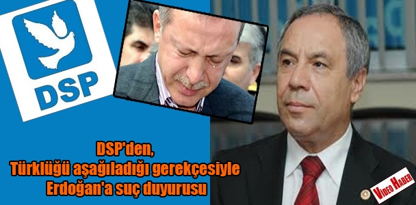 DSP'den, Türklüğü aşağıladığ​ı gerekçesiy​le Erdoğan'a suç duyurusu
