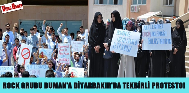 Rock grubu Duman'a Diyarbakır'da tekbirli protesto!