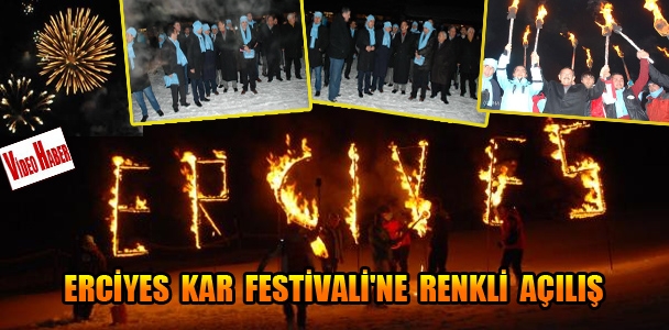 Erciyes Kar Festivaline Renkli Açılış