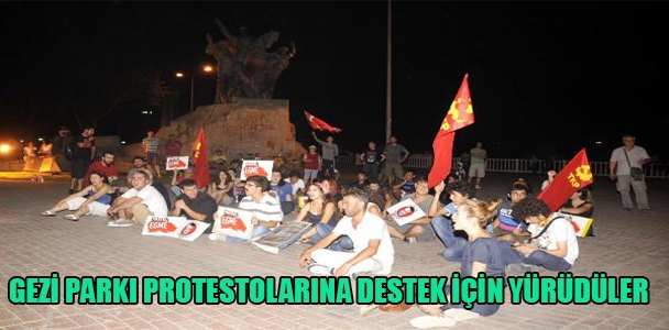 Gezi Parkı protestolarına destek için yürüdüler